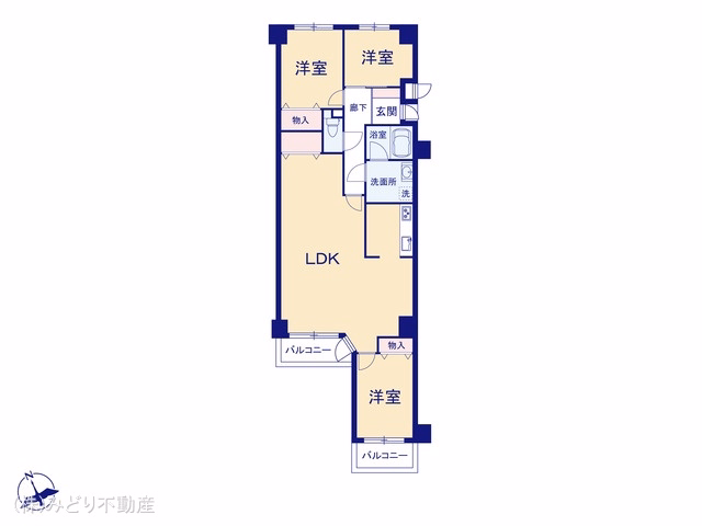 中古マンション メイツ大府 間取図