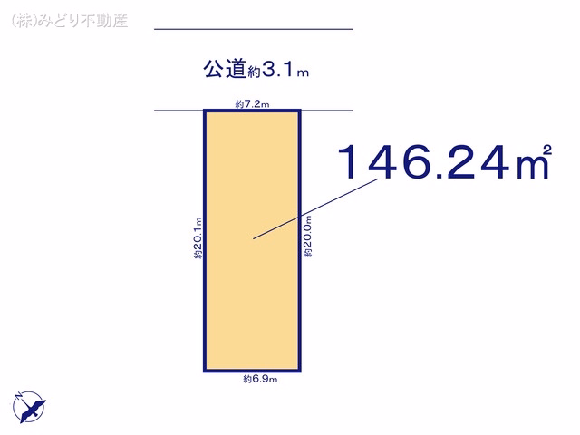 土地 緑区鳴海町字向田 区画図
