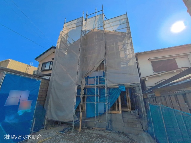 愛知県名古屋市緑区鳴海町字中汐田の新築戸建て上棟写真 2026年3月22日撮影