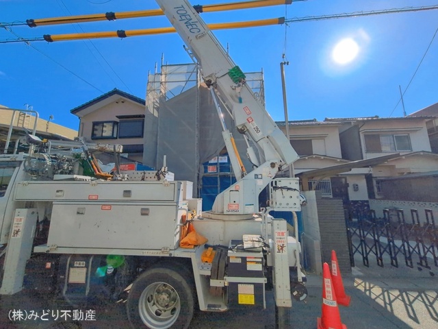 愛知県名古屋市緑区鳴海町字中汐田の新築戸建て上棟写真 2026年3月22日撮影