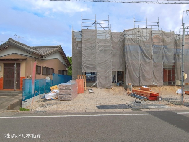 愛知県大府市米田町４丁目の新築戸建てシート写真 2026年5月19日撮影
