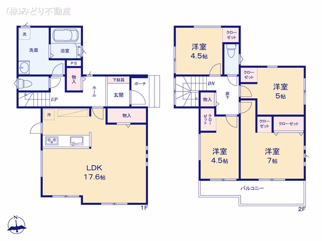 東海市名和町岡前(戸建)02 間取図