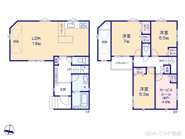 名古屋市緑区太子3丁目（戸建）01 間取図