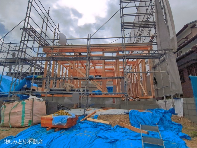 新築戸建て 豊明市第8二村台 1号棟 上棟