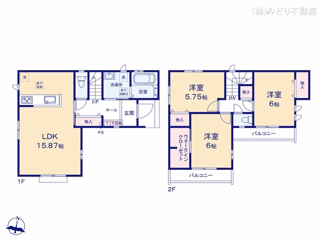 名古屋市緑区神の倉2丁目（戸建）A 間取図