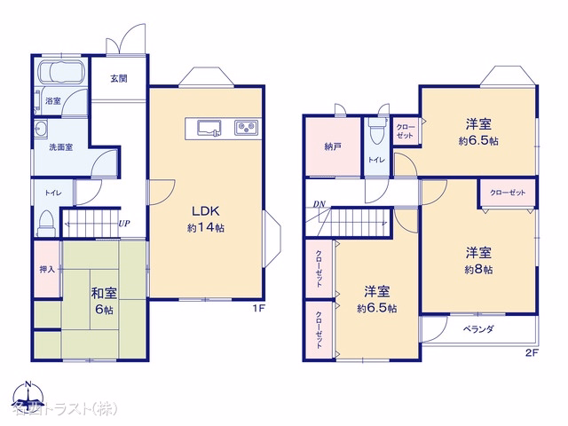 中古戸建て 稲沢市長野3丁目7番地5 間取図