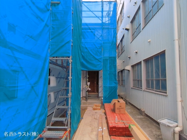 愛知県名古屋市西区枇杷島5丁目の新築戸建てシート写真 2026年6月18日撮影