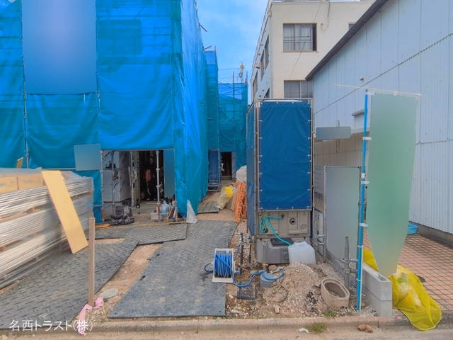 愛知県名古屋市西区枇杷島5丁目の新築戸建てシート写真 2026年6月18日撮影
