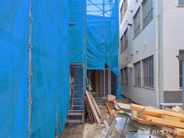 愛知県名古屋市西区枇杷島５丁目の新築戸建てシート写真 2026年7月6日撮影