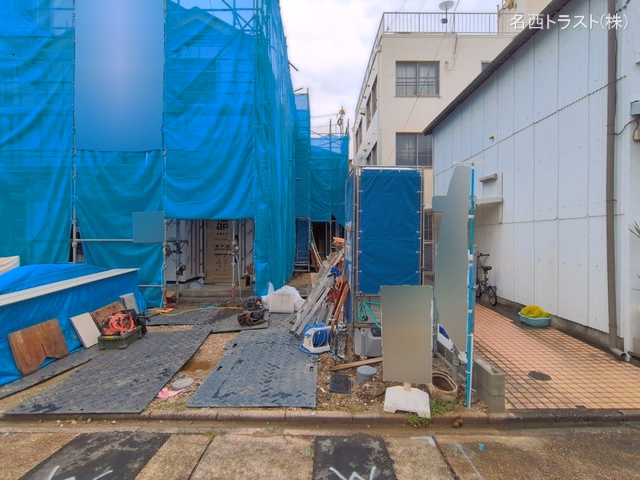 愛知県名古屋市西区枇杷島５丁目の新築戸建てシート写真 2026年7月6日撮影