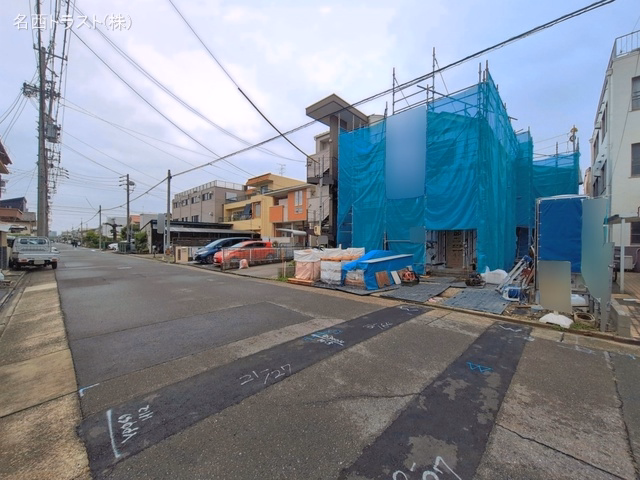 愛知県名古屋市西区枇杷島５丁目の新築戸建てシート写真 2026年7月6日撮影