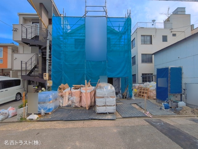 愛知県名古屋市西区枇杷島5丁目の新築戸建てシート写真 2026年6月18日撮影