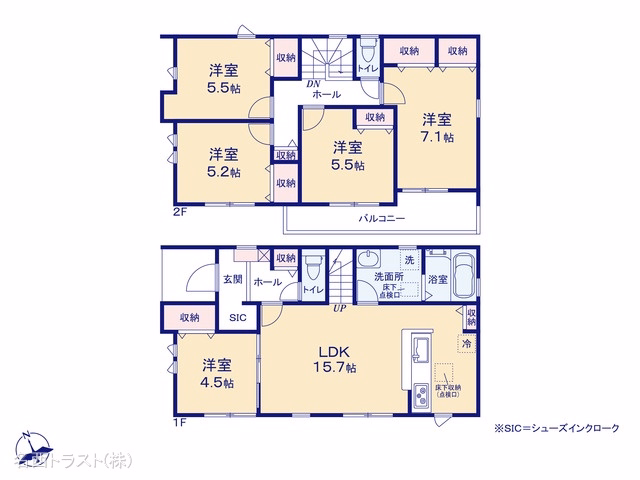 稲沢市矢合町面棒堀（戸建）01 間取図