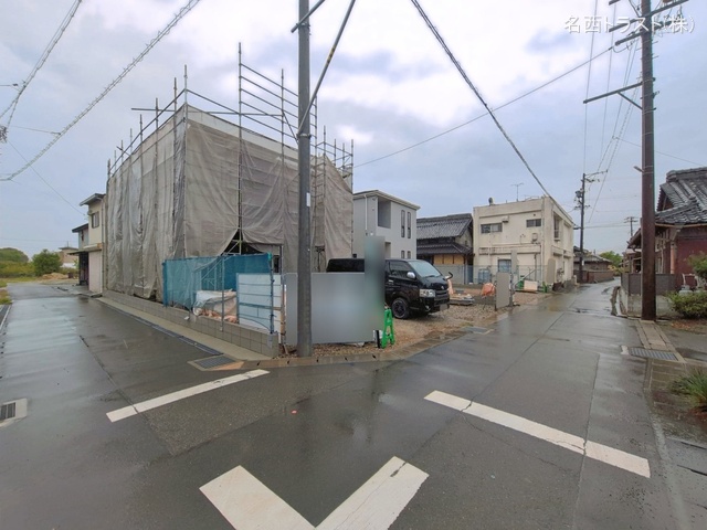 愛知県稲沢市矢合町面棒堀の新築戸建て外構写真 2026年4月22日撮影