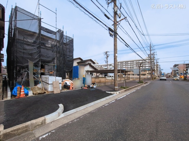 愛知県清須市西枇杷島町 城並3丁目の新築戸建てシート写真 2026年3月1日撮影