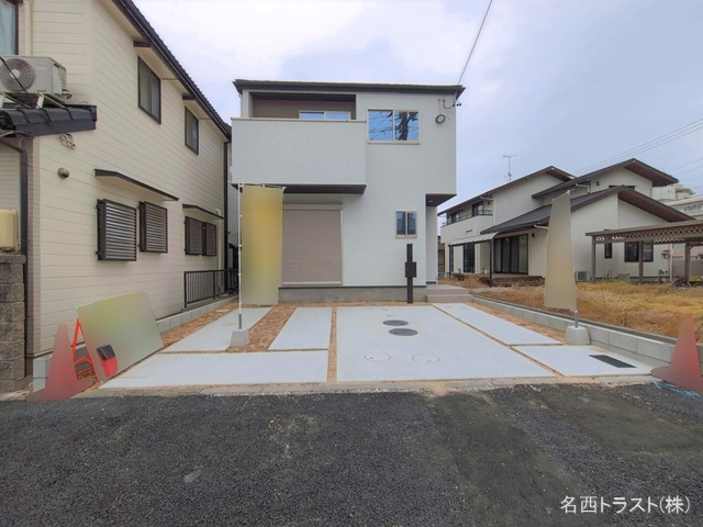 愛知県清須市西枇杷島町　城並３丁目の新築戸建て完成写真 2026年4月14日撮影