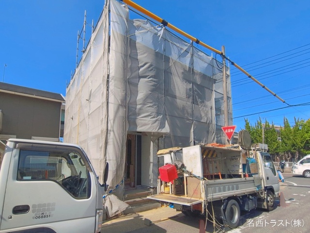 愛知県名古屋市西区長先町の新築戸建てシート写真 2026年4月20日撮影