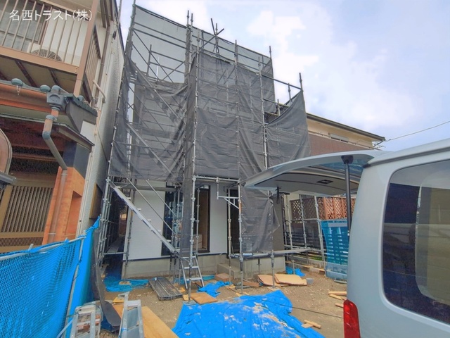 愛知県名古屋市西区清里町の新築戸建てシート写真 2026年4月23日撮影