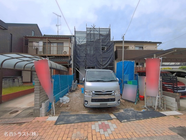 愛知県名古屋市西区清里町の新築戸建てシート写真 2026年4月23日撮影