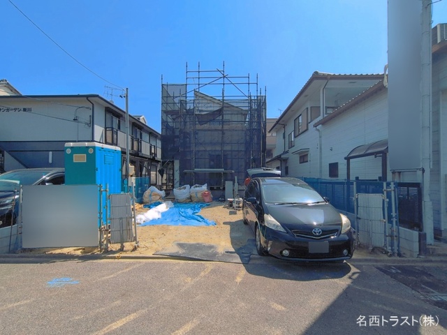 愛知県清須市桃栄3丁目の新築戸建てシート写真 2026年5月17日撮影