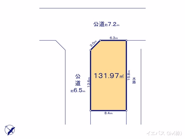 土地 岡崎市中島町字町後I 1号地 区画図