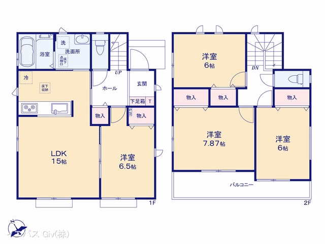 新築戸建て 刈谷市築地町2期 D号棟 間取図
