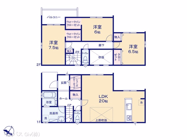 新築戸建て 刈谷市井ヶ谷町第1 2号棟 間取図
