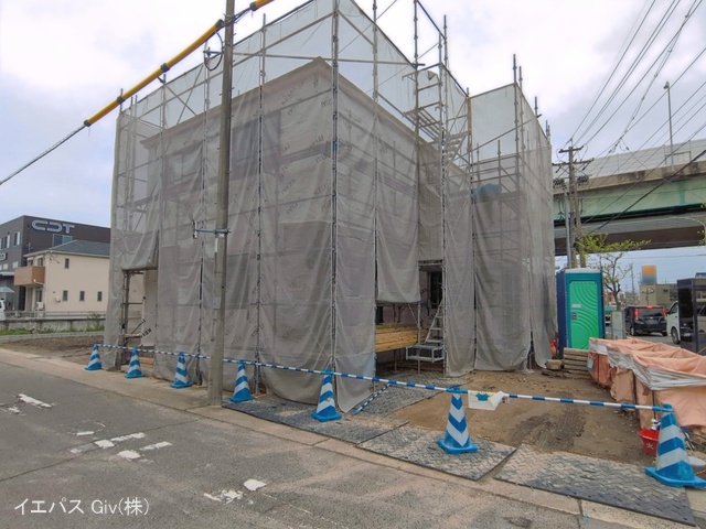 愛知県名古屋市西区長先町の新築戸建てシート写真 2026年3月31日撮影