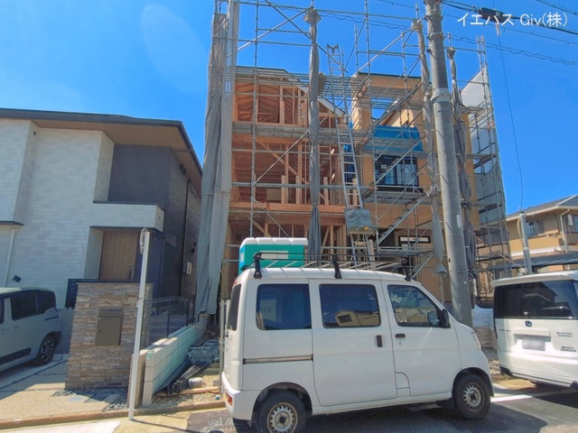 愛知県名古屋市瑞穂区村上町3丁目の新築戸建て上棟写真 2026年3月26日撮影