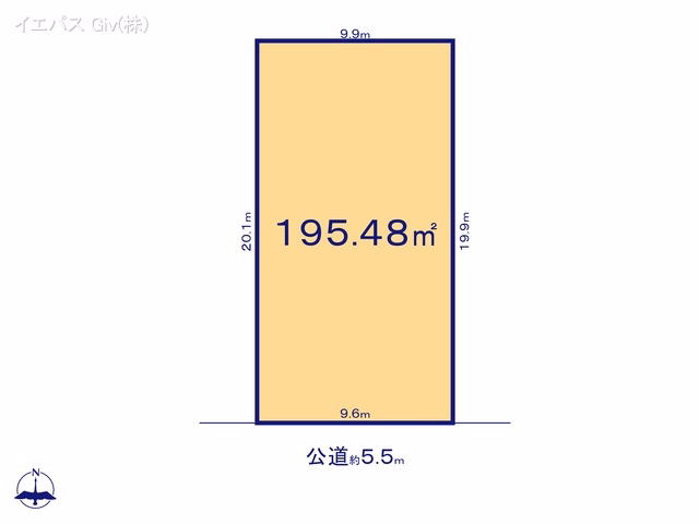 土地 名古屋市千種区松軒2丁目 区画図