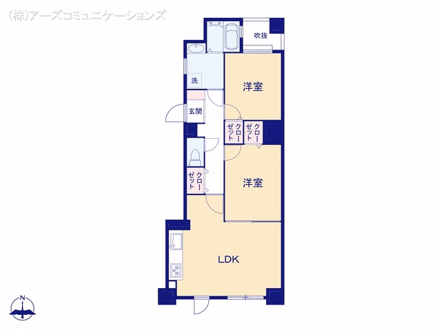 ライオンズマンション惟信町 間取図