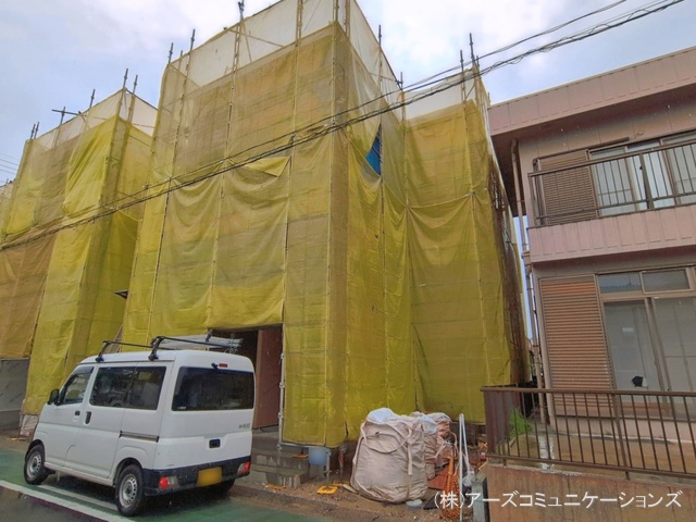 愛知県名古屋市守山区鳥神町の新築戸建てシート写真 2026年4月22日撮影