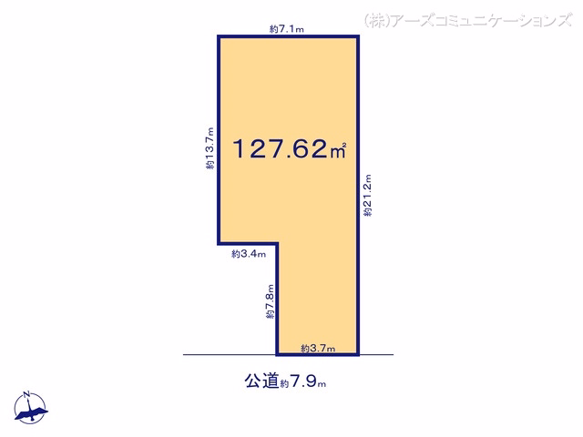土地 名古屋市東区新出来2丁目 区画図
