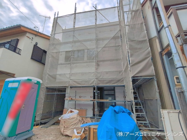 愛知県名古屋市中川区牛立町３丁目の新築戸建てシート写真 2026年4月12日撮影