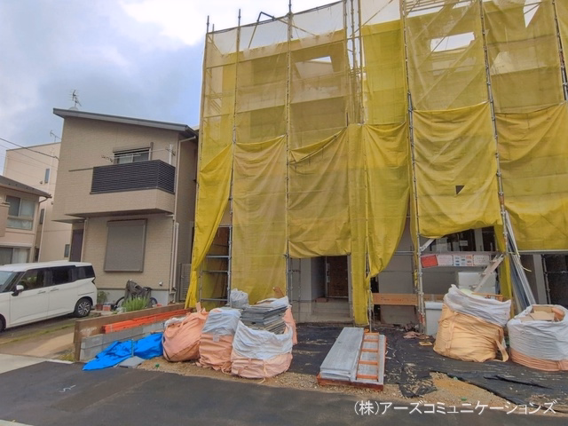 愛知県名古屋市北区山田4丁目の新築戸建てシート写真 2026年6月14日撮影