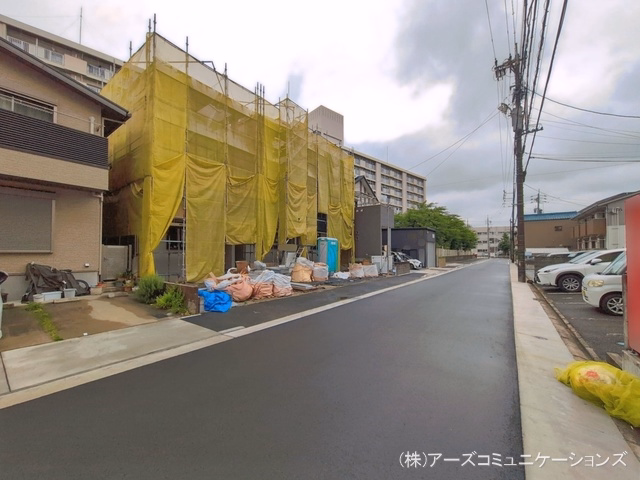 愛知県名古屋市北区山田4丁目の新築戸建てシート写真 2026年6月14日撮影