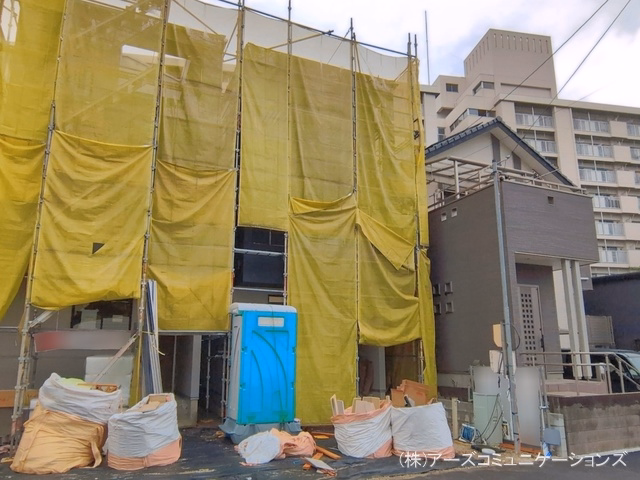 愛知県名古屋市北区山田４丁目の新築戸建てシート写真 2026年6月14日撮影