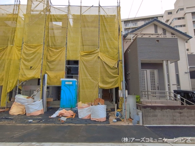 愛知県名古屋市北区山田４丁目の新築戸建てシート写真 2026年6月14日撮影