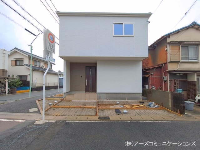 愛知県名古屋市北区六が池町の新築戸建て外構写真 2026年4月9日撮影