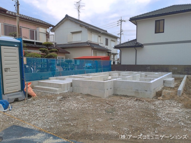 愛知県名古屋市港区福田２丁目の新築戸建て基礎写真 2026年4月20日撮影