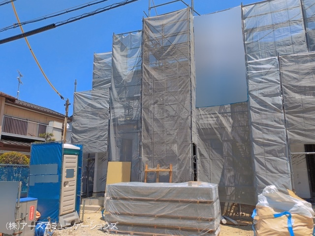 愛知県名古屋市港区福田2丁目の新築戸建てシート写真 2026年5月18日撮影