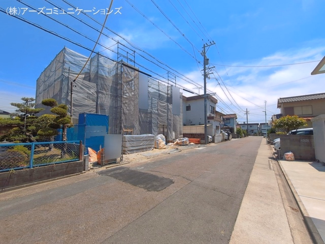 愛知県名古屋市港区福田2丁目の新築戸建てシート写真 2026年5月18日撮影
