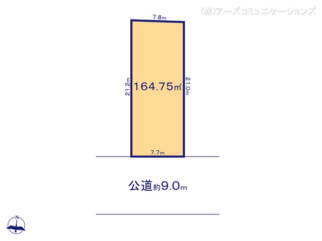 土地 名古屋市守山区大字上志段味字大久手下 B区画 区画図