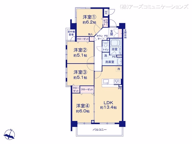 グランドメゾン小幡南 間取図