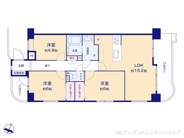 コンセール藤ヶ丘 間取図