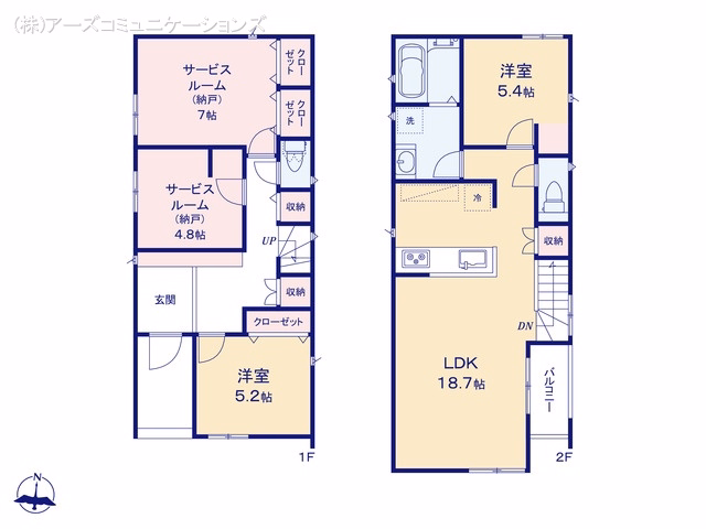 名古屋市守山区西島町(戸建)05 間取図