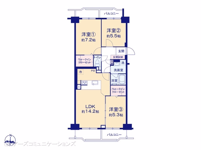 グリーンハイツ・リバーパーク泉 間取図