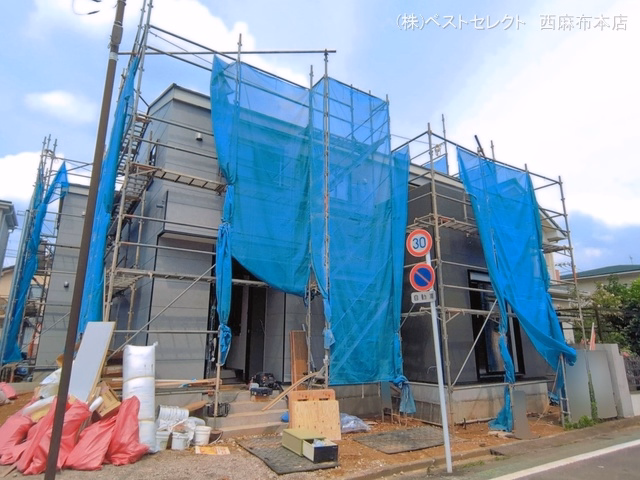 埼玉県ふじみ野市元福岡1丁目の新築戸建てシート写真 2026年6月29日撮影
