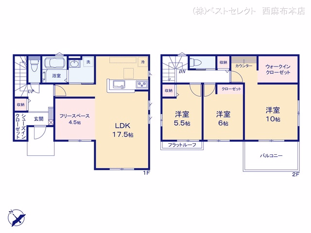 新築戸建て ふじみ野市元福岡2期 2号棟 間取図