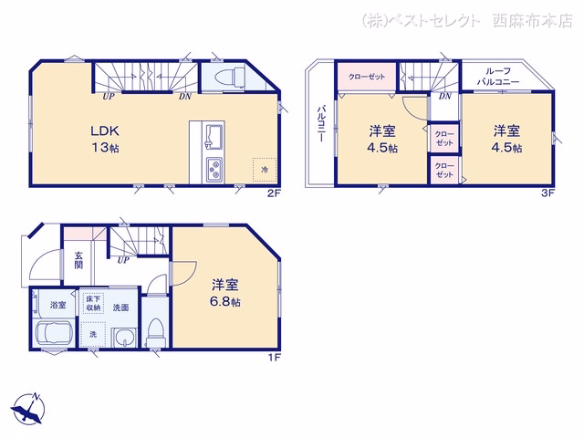 新築戸建て さいたま市南区大字広ヶ谷戸238III期 1号棟 間取図